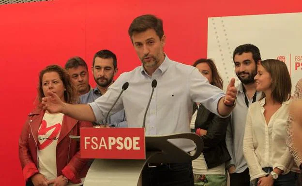 José María Pérez, en su comparecencia en la sede de la FSA. 