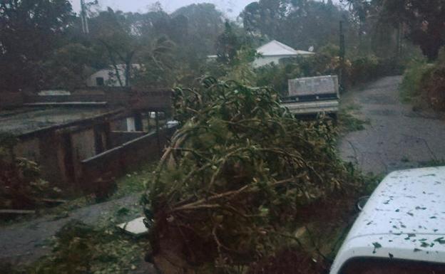 La lluvia y el viento arrecian en Guadalupe.