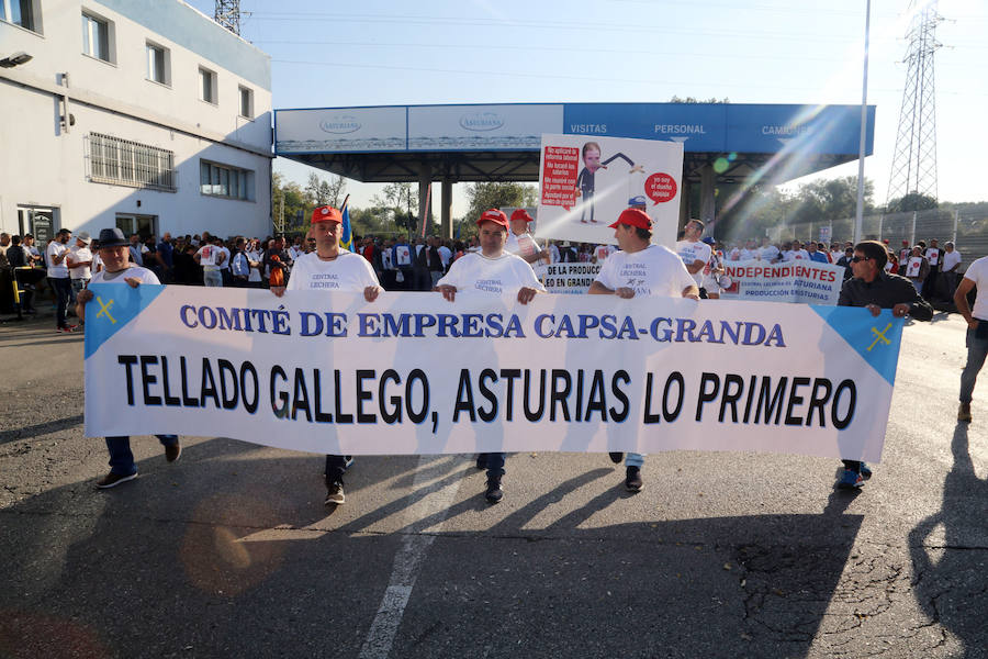 Marcha de los trabajadores de CAPSA hasta Oviedo