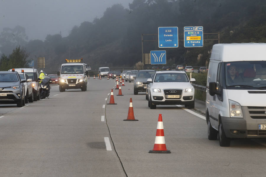 Primera jornada de obras en la autopista &#039;Y&#039;