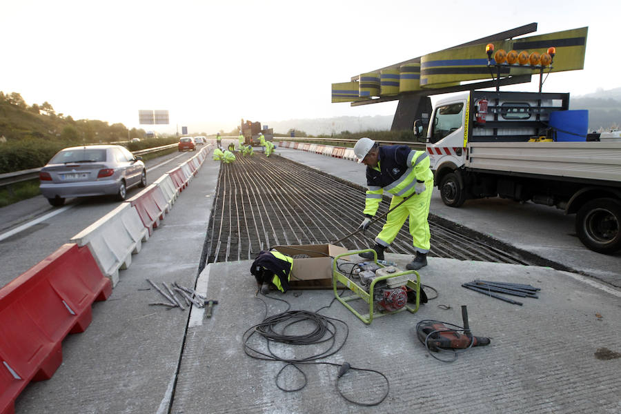 Primera jornada de obras en la autopista &#039;Y&#039;