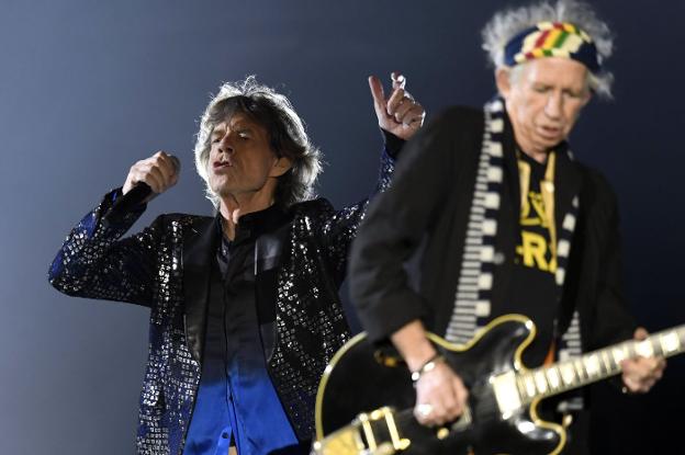 Mick Jagger y Keith Richards, durante el concierto que ofrecieron la pasada semana en Suiza. 