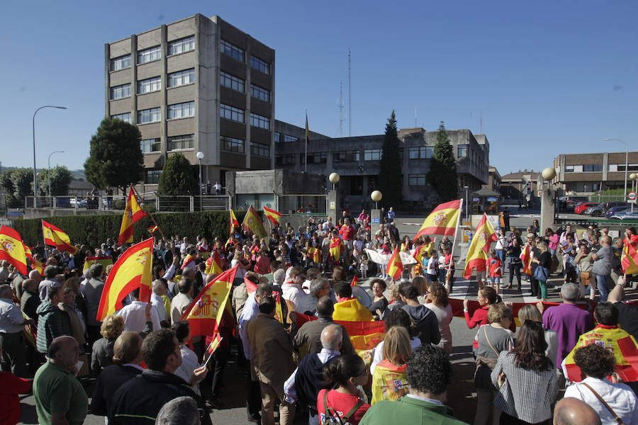 El desafío catalán llena Asturias de concentraciones