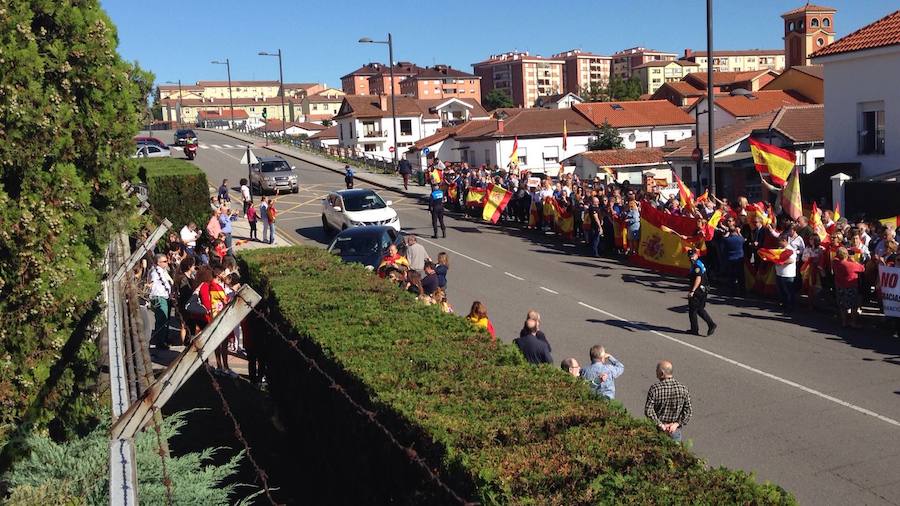 El desafío catalán llena Asturias de concentraciones