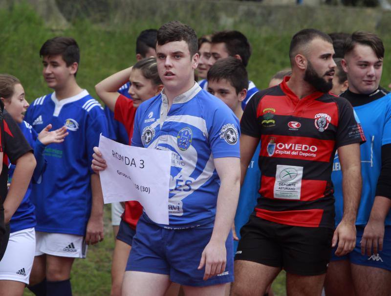 Los jugadores de rugby asturianos, a las órdenes de los All Blacks