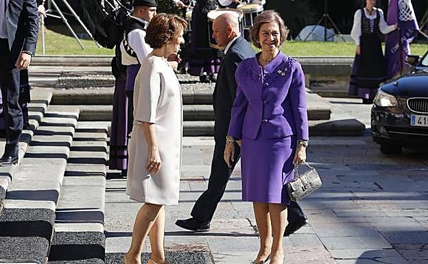 La Reina Sofía ya está en Oviedo