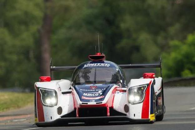 Un Ligier JS P217 del equipo United Autosports, en una prueba. 