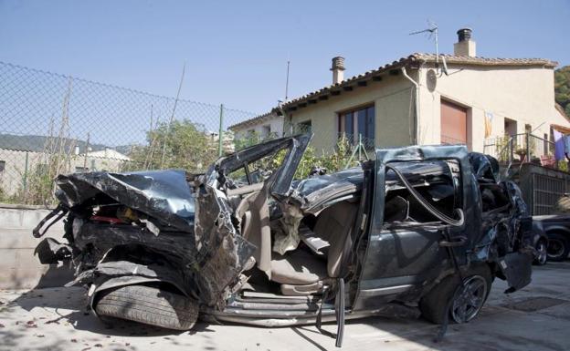 Cuatro jóvenes murieron el 14 de octubre en un accidente en Molló (Gerona).