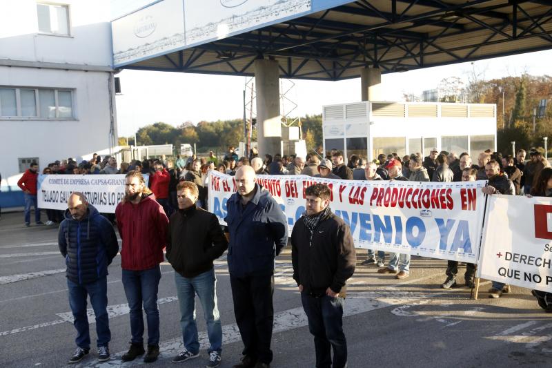 La plantilla de Capsa, en huelga