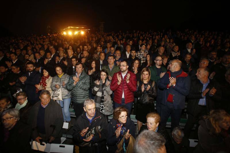 Multitudinario homenaje en el pozo Sotón a los mineros fallecidos