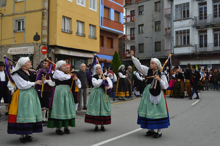 Las sextas jornadas de folclore del Suroccidente llenan de música y baile tradicional las calles de Tineo. Organizadas por el grupo de baile tradicional Perendengue y la asociación cultural El Baille, rinden homenaje a la figura de la tocadora de 'pandeiru' Concha Trasmonte, reivindicando la cultura y tradición de esta comarca asturiana. 