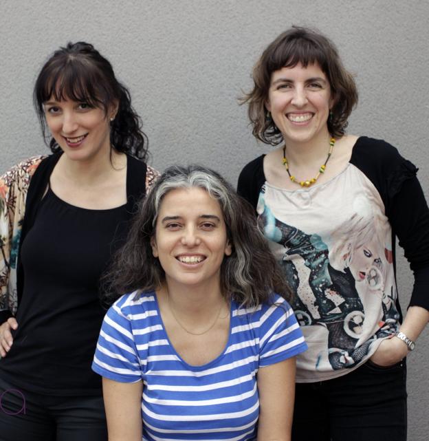 Paula Leal, Sara Leal y Cristina Lopes, responsables de Xubra. 