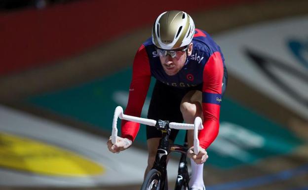 El corredor británico del Sky Bradley Wiggins. 