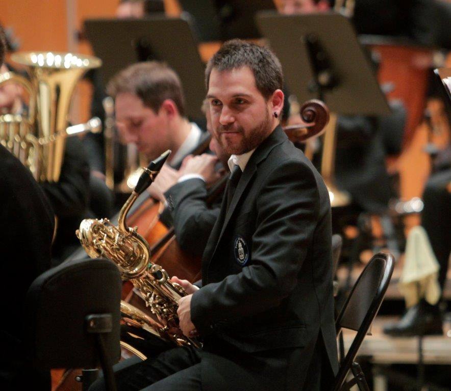 En el intermedio del concierto se rindió homenaje a Francisco Vigil, primer director de la agrupación