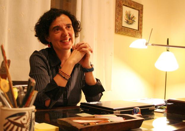 La escritora canguesa Berta Piñán. 
