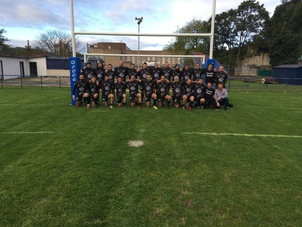 Integrantes del Candás Rugby Club, equipo que se creó el año pasado. 
