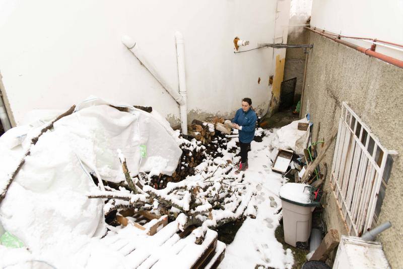 La nieve complica el tráfico en los puertos asturianos