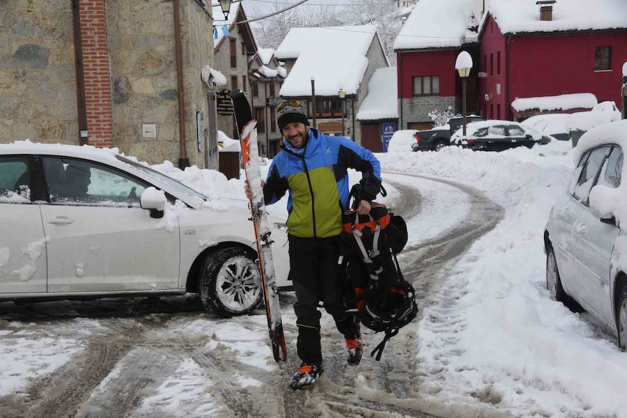 El Principado, cubierto por la nieve