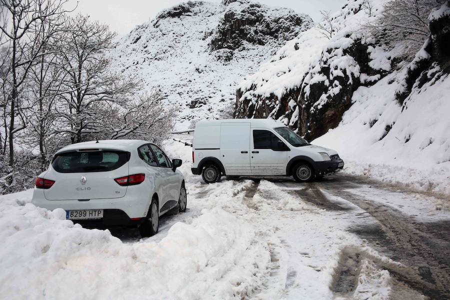 El Principado, cubierto por la nieve