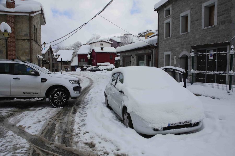 El Principado, cubierto por la nieve