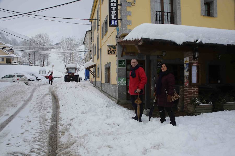 El Principado, cubierto por la nieve