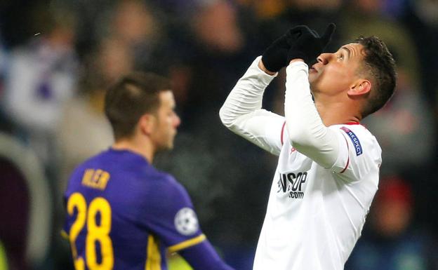 El delantero del Sevilla Ben Yedder.