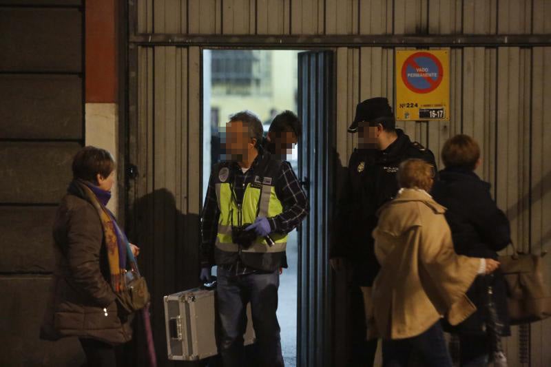 Las imágenes del crimen en La Felguera