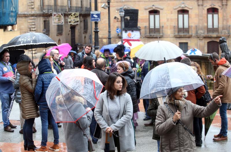 La lluvia es la protagonista de este puente de diciembre en Asturias. Es una anticipo de las fuertes precipitaciones que se esperan con la llegada de la borrasca 'Ana'.