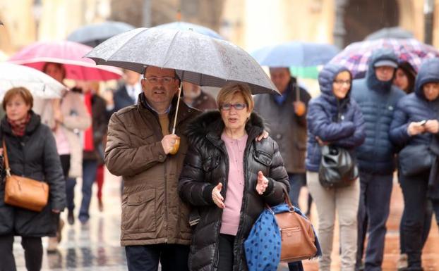 Imagen. Las lluvias persisten en la región ante la llegada de la borrasca.