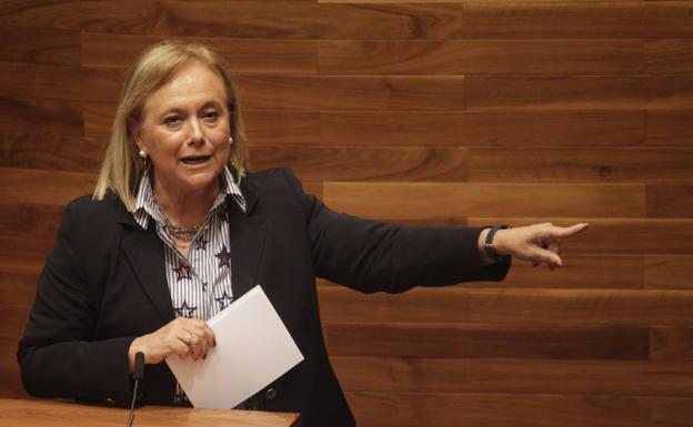 La presidenta del PP de Asturias, Mercedes Fernández