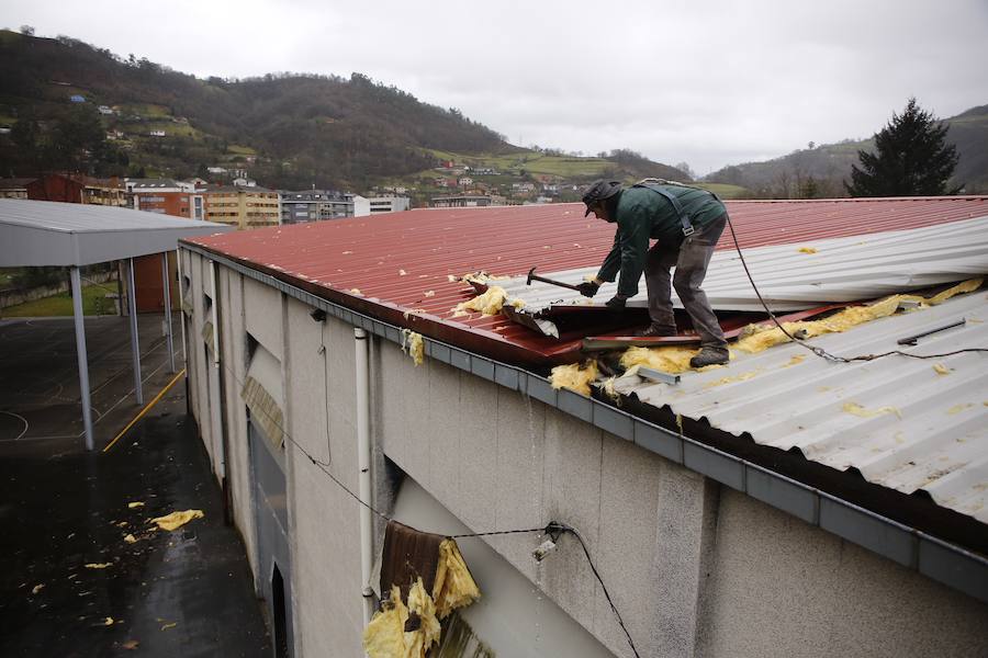 Bruno se deja sentir en Asturias