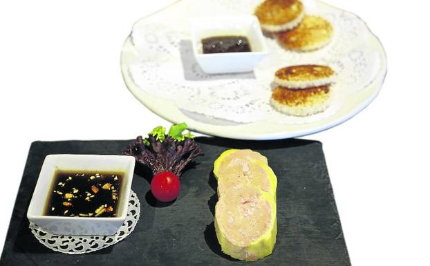 Terrina de foie gras de oca.