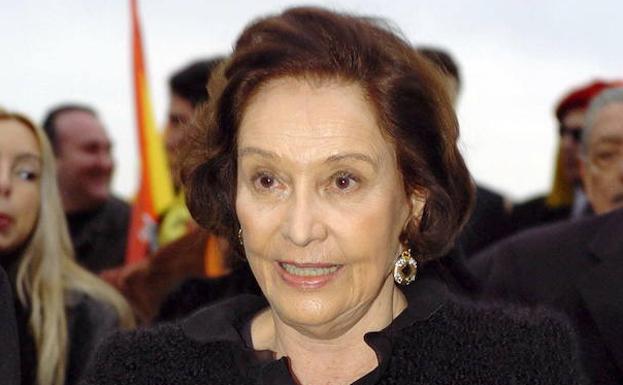 Carmen Franco, hija del dictador Francisco Franco.