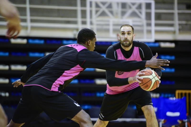 Entrenamiento del Oviedo Baloncesto