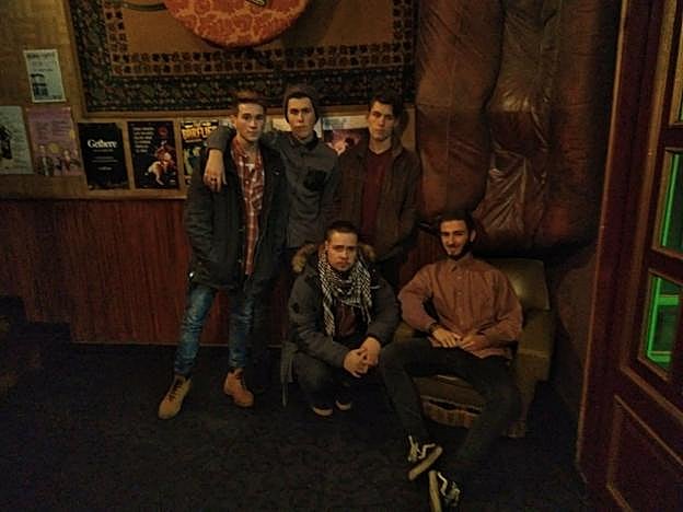 Los Staytons, ayer, antes de un concierto. 