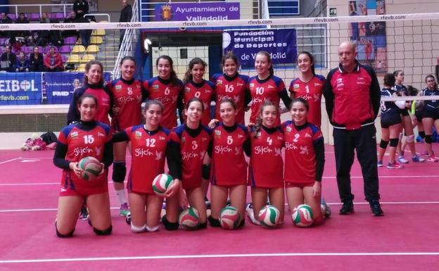 Las grupistas que conquistaron el bronce en infantiles.