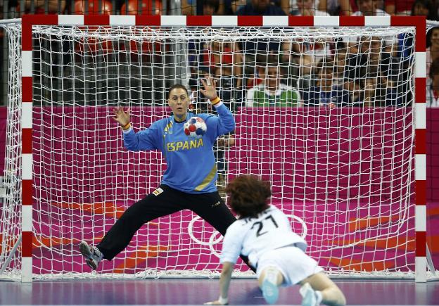 Ciobanu, en el partido que ganó el España el bronce en Londres. 