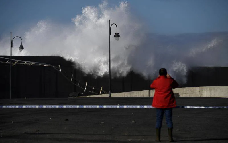 El temporal se hace notar en Asturias