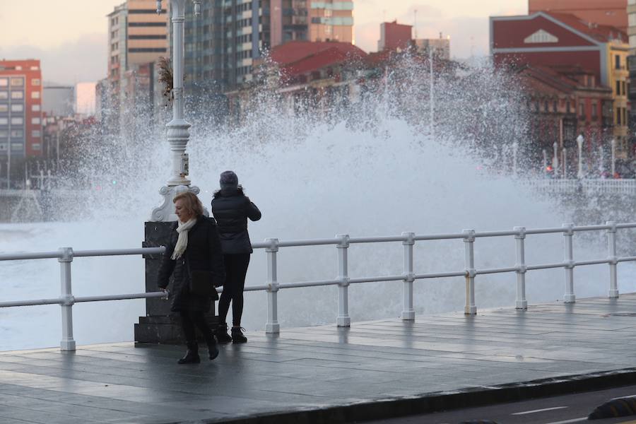 El temporal se hace notar en Asturias