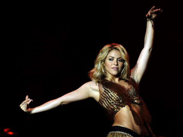 La cantante colombiana Shakira, durante una de sus actuaciones en Madrid. 