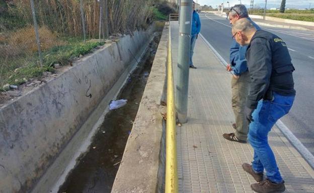 Lugar donde fue hallada la fallecida.