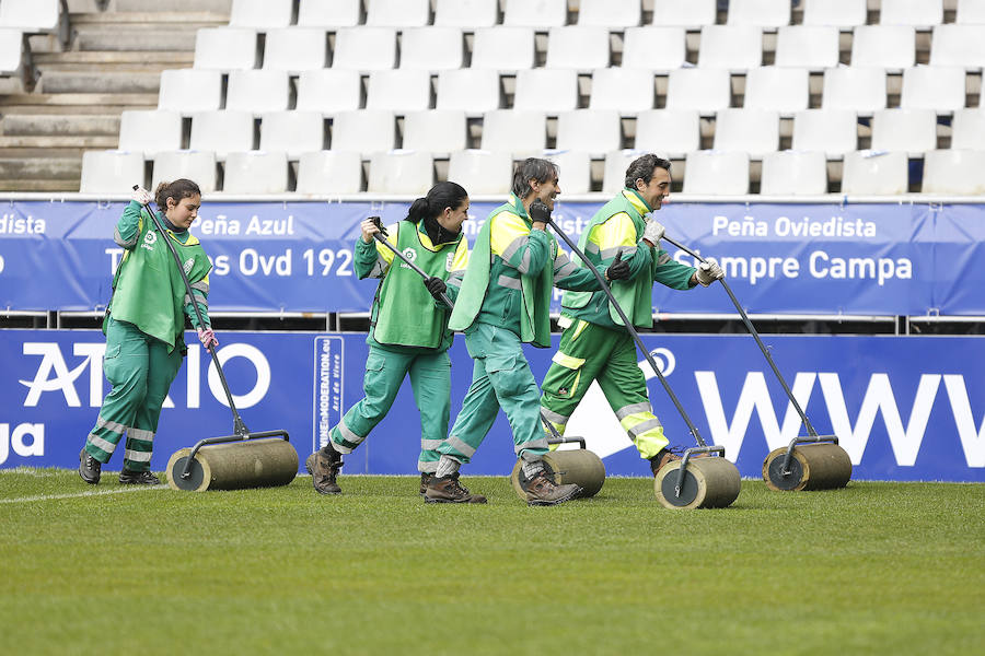 Las imágenes más destacadas del derbi asturiano 