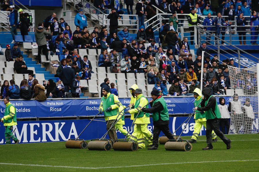 El ambiente previo al partido en el interior del Tariere