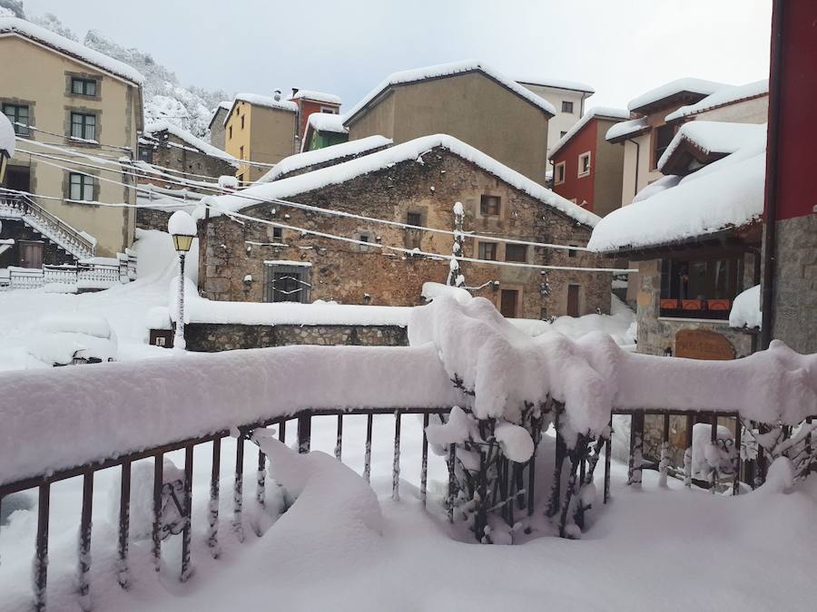 Nieve, frío y lluvia en Asturias