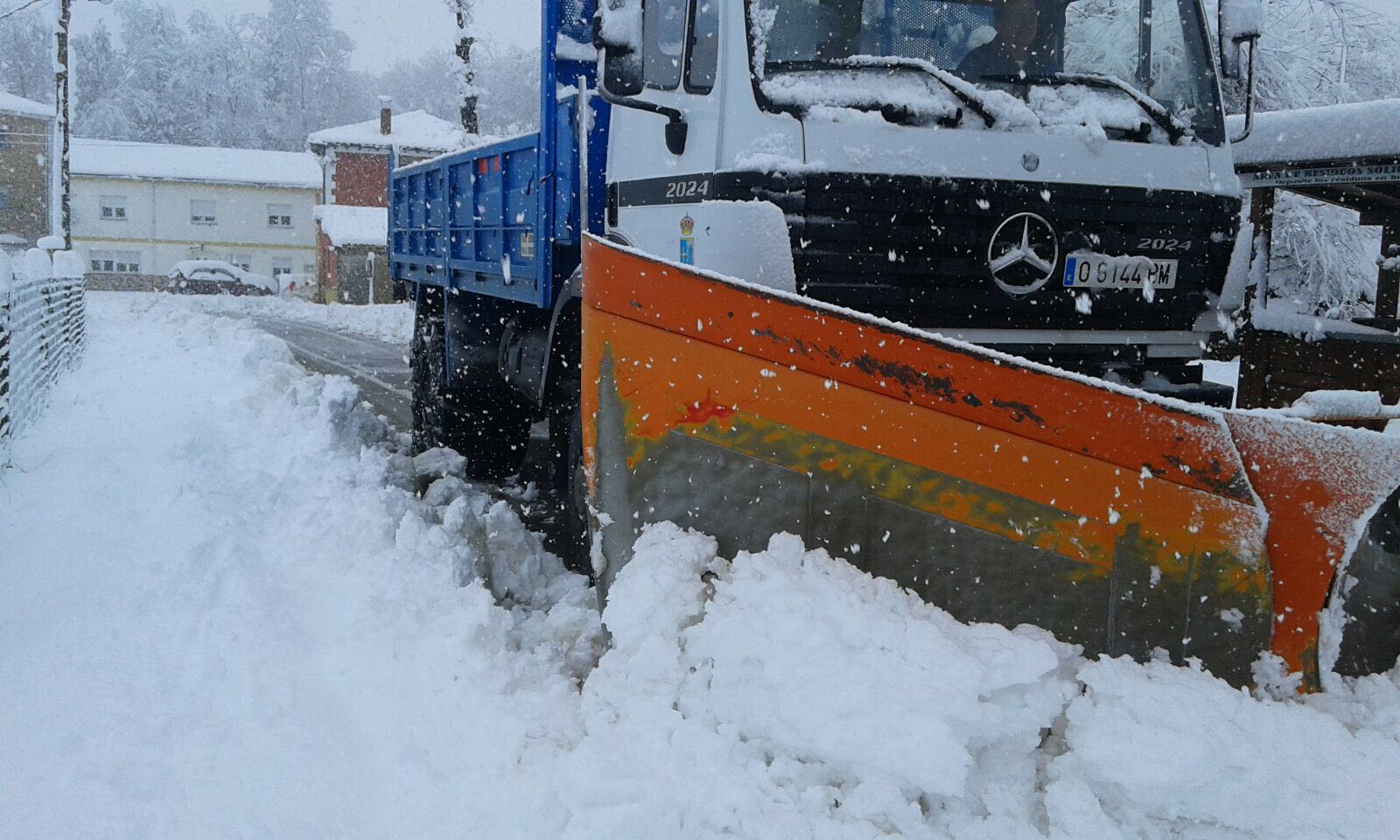 Nieve, frío y lluvia en Asturias