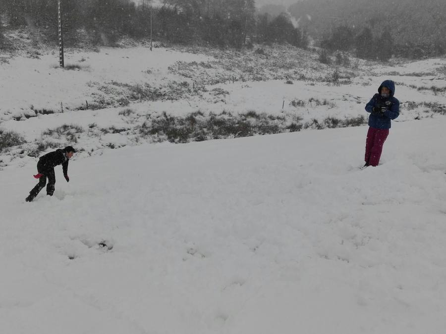 Nieve, frío y lluvia en Asturias