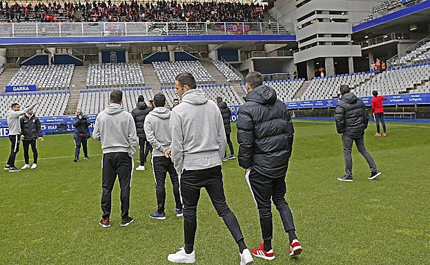 El ambiente previo en el interior del campo