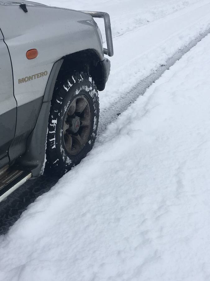 Impresionante nevada en el Occidente de Asturias
