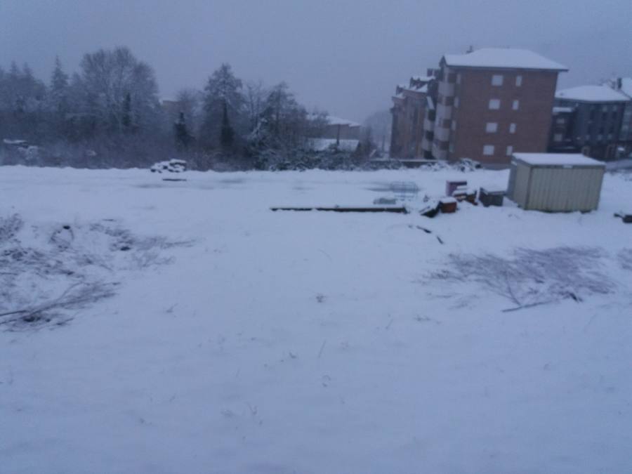 Impresionante nevada en el Occidente de Asturias