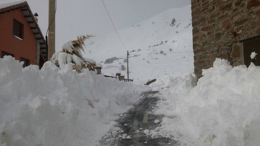 Impresionante nevada en el Occidente de Asturias